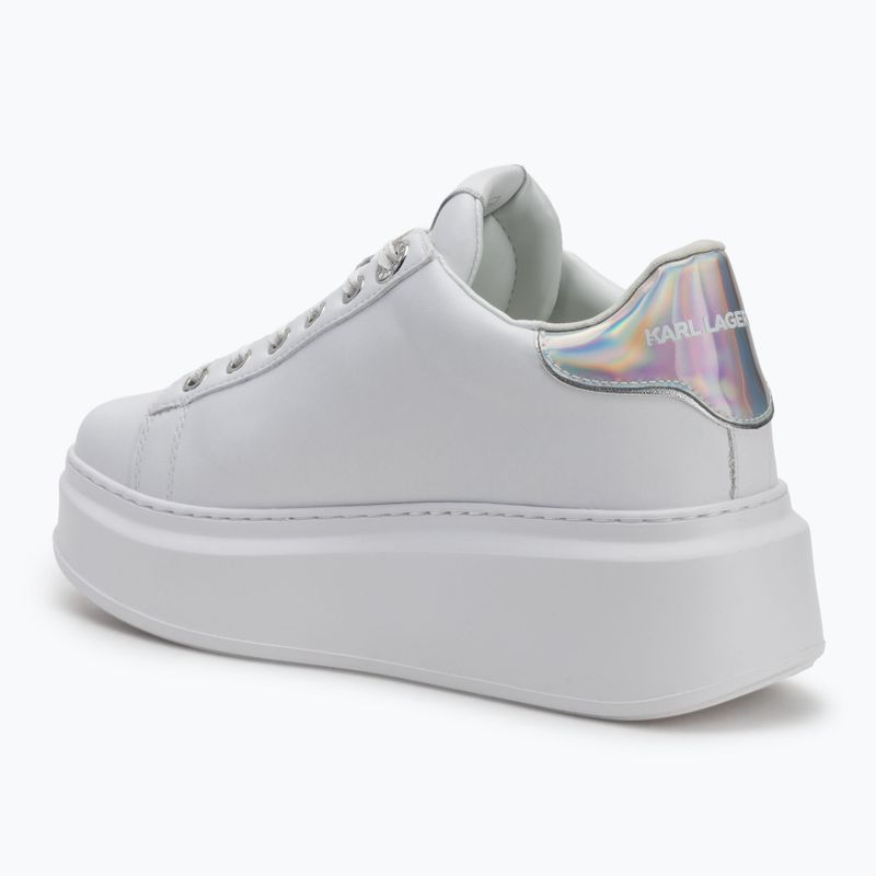 Încălțăminte pentru femei KARL LAGERFELD Anakapri Signia white leather w/silver 3