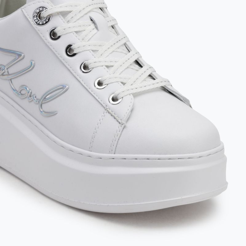 Încălțăminte pentru femei KARL LAGERFELD Anakapri Signia white leather w/silver 7