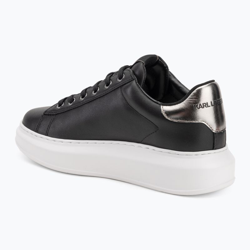 Încălțăminte pentru femei KARL LAGERFELD Kapri Maison black leather w/silver 3