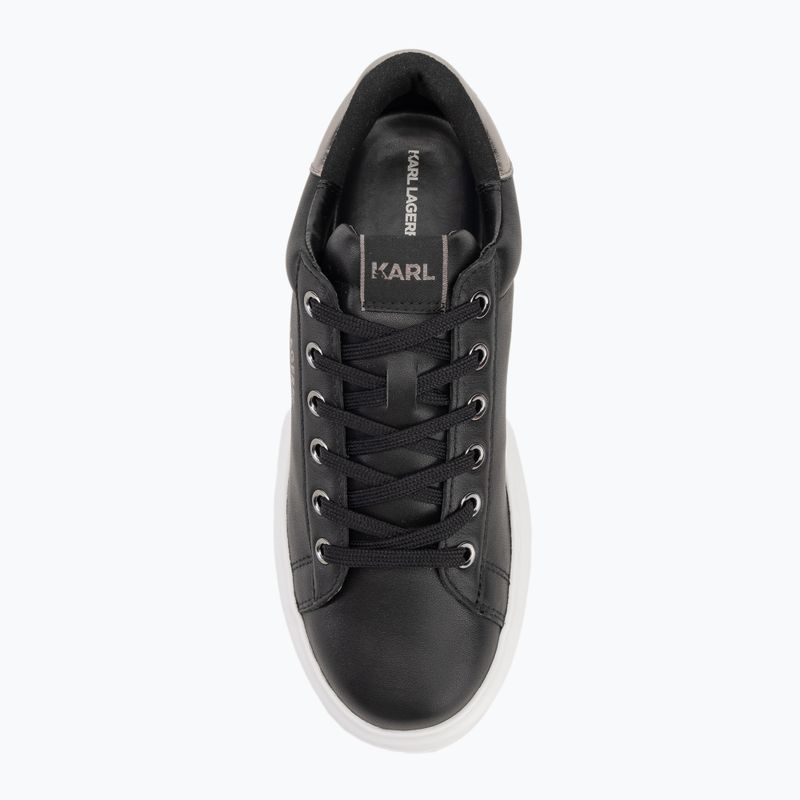 Încălțăminte pentru femei KARL LAGERFELD Kapri Maison black leather w/silver 5