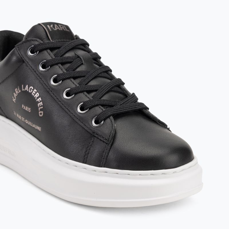 Încălțăminte pentru femei KARL LAGERFELD Kapri Maison black leather w/silver 7