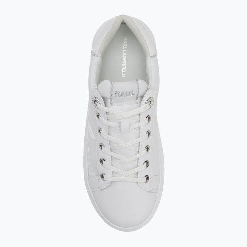 Încălțăminte pentru femei KARL LAGERFELD Kapri Signia Shine white leather/mono 5