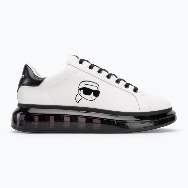 Încălțăminte pentru bărbați KARL LAGERFELD Kapri Kushion Outline Nft white leather w/black 2