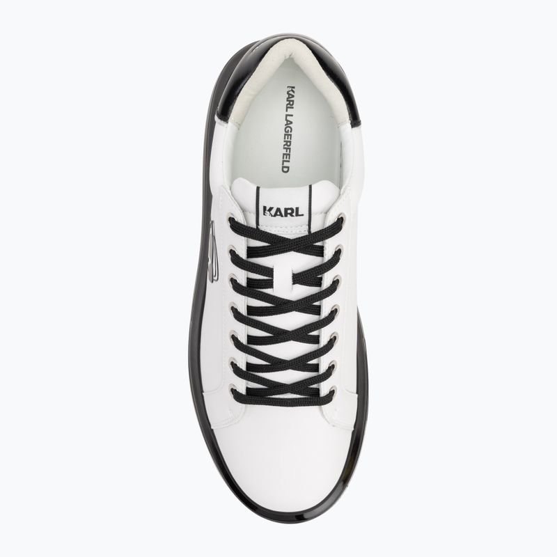 Încălțăminte pentru bărbați KARL LAGERFELD Kapri Kushion Outline Nft white leather w/black 5