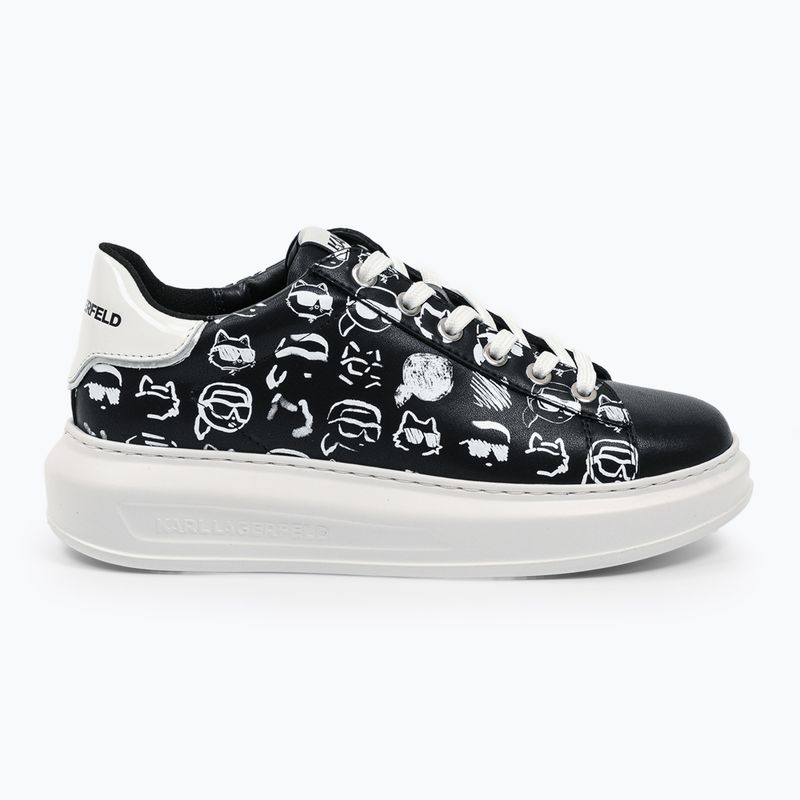Încălțăminte pentru femei KARL LAGERFELD Kapri Twin Nft Graffiti black/white leather
