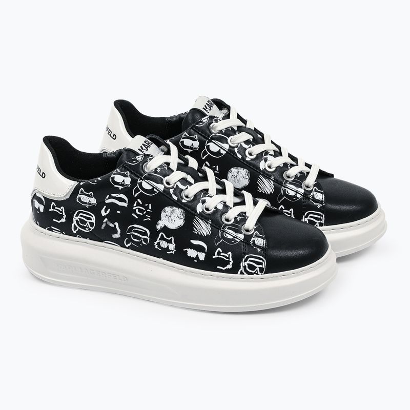 Încălțăminte pentru femei KARL LAGERFELD Kapri Twin Nft Graffiti black/white leather 2