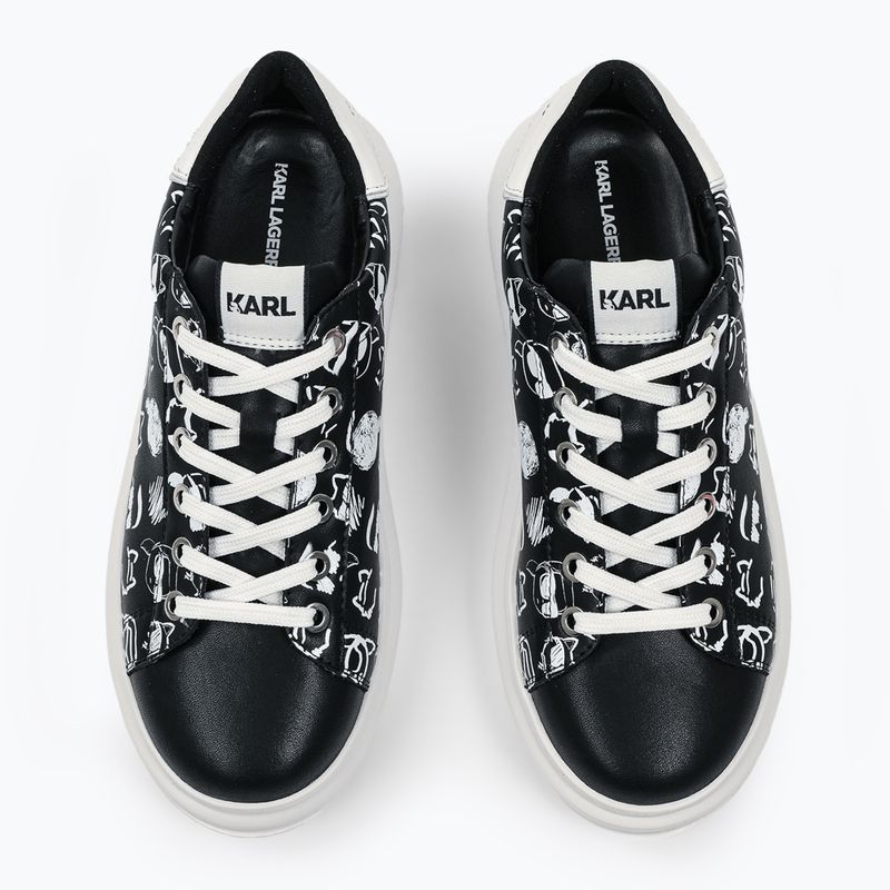 Încălțăminte pentru femei KARL LAGERFELD Kapri Twin Nft Graffiti black/white leather 4