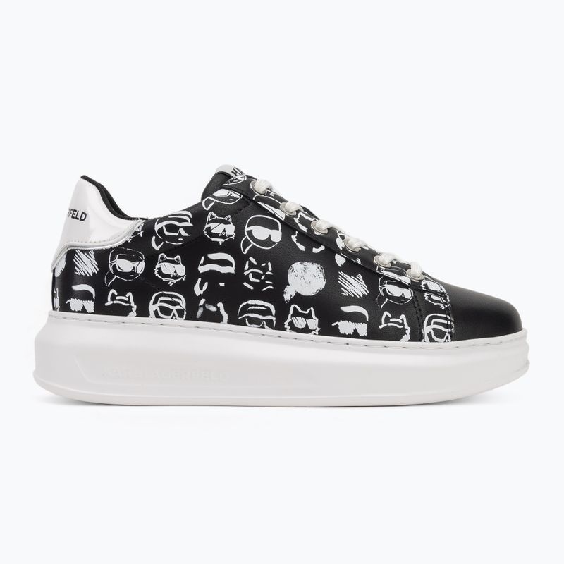 Încălțăminte pentru femei KARL LAGERFELD Kapri Twin Nft Graffiti black/white leather 2