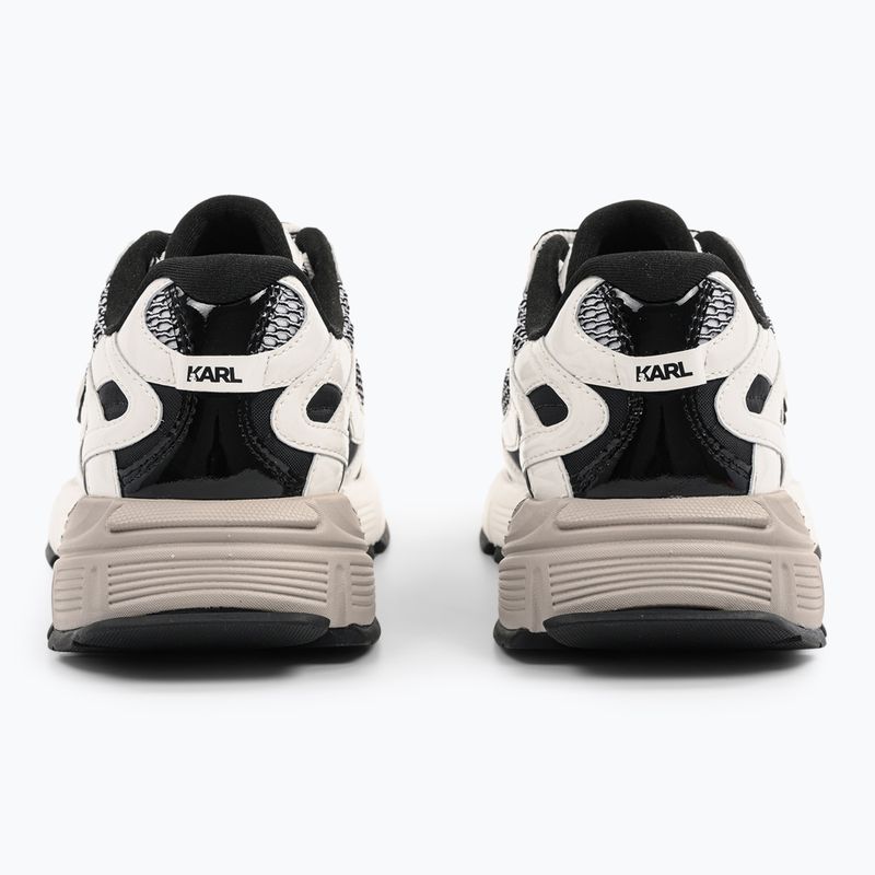 Încălțăminte pentru femei KARL LAGERFELD Orion Sidetrim black leather/textile w/white 3