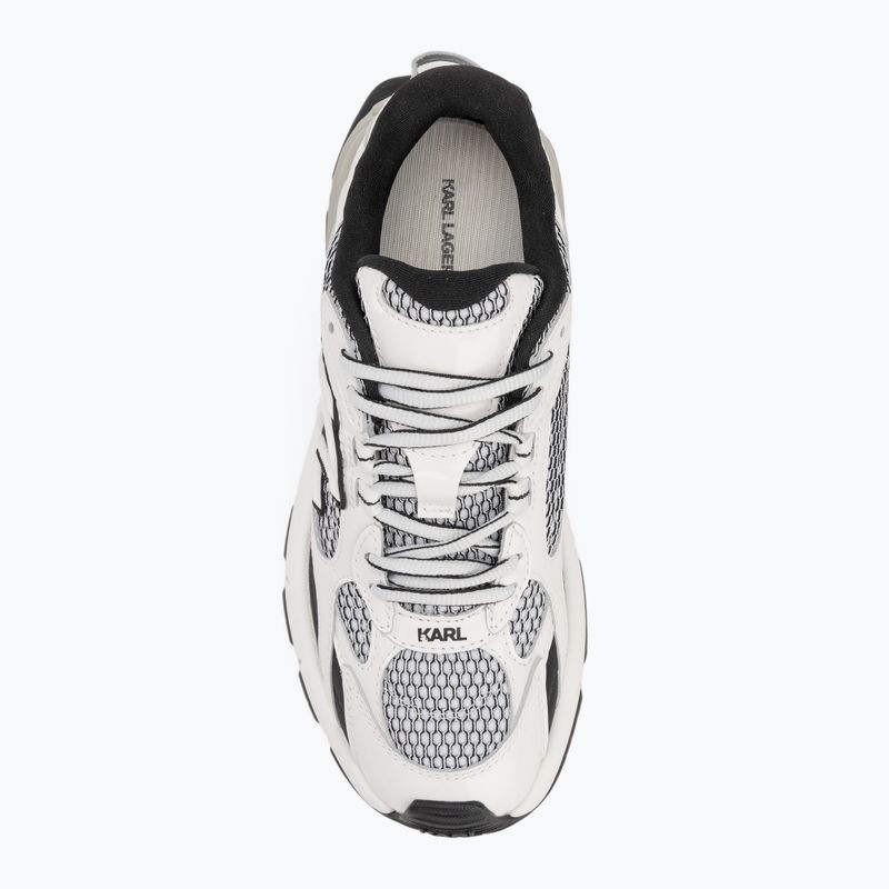 Încălțăminte pentru femei KARL LAGERFELD Orion Sidetrim black leather/textile w/white 5