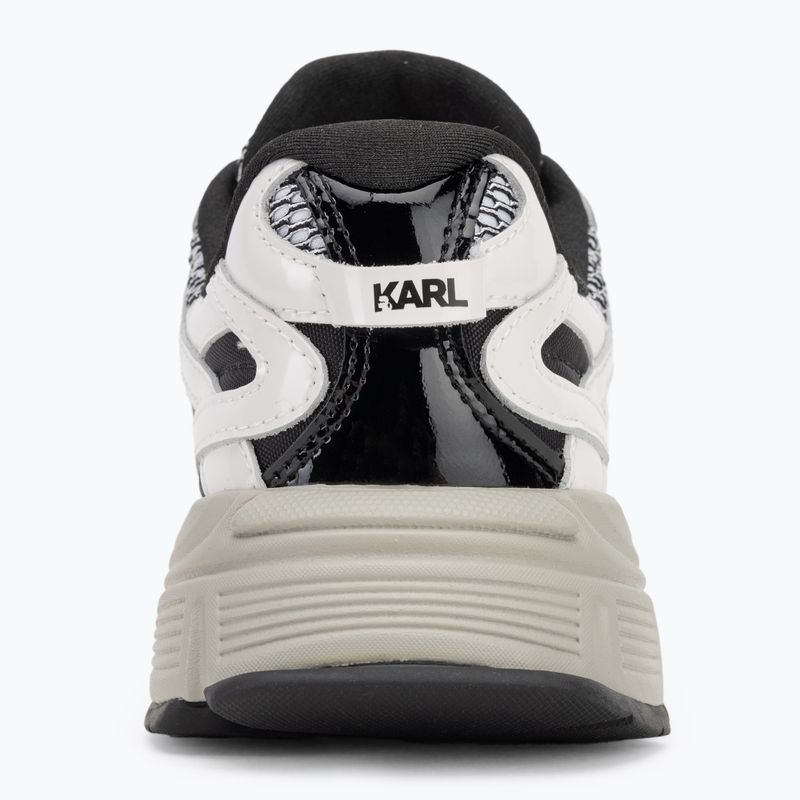 Încălțăminte pentru femei KARL LAGERFELD Orion Sidetrim black leather/textile w/white 6