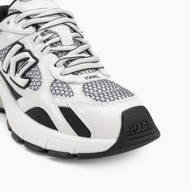 Încălțăminte pentru femei KARL LAGERFELD Orion Sidetrim black leather/textile w/white 7