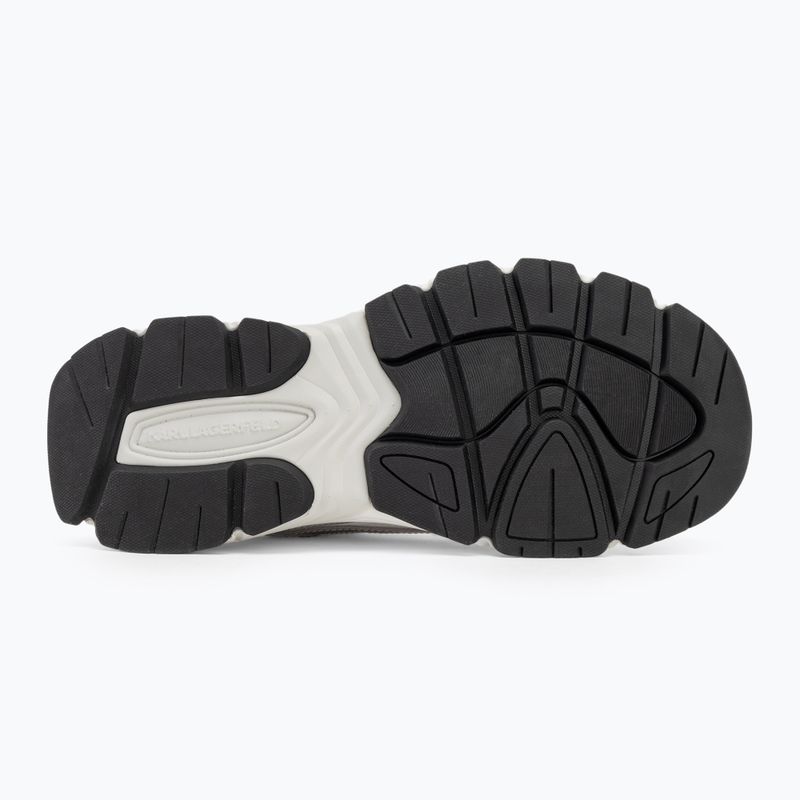 Încălțăminte pentru femei KARL LAGERFELD Orion Sidetrim white leather/textile w/silver 4