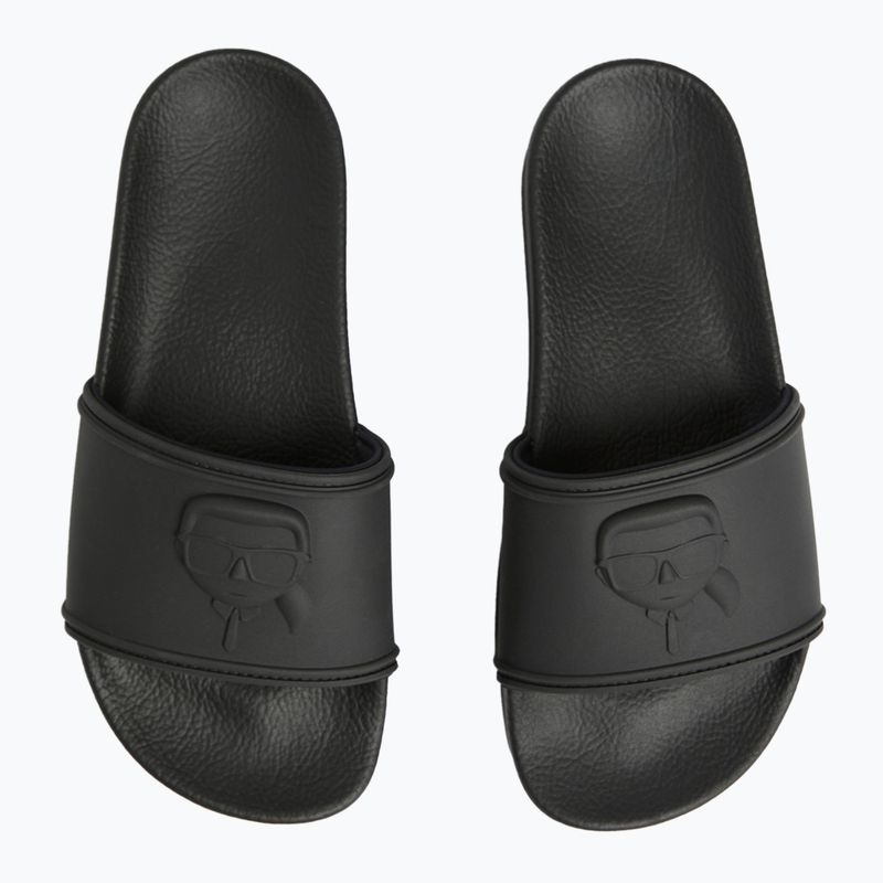 Papuci pentru femei KARL LAGERFELD Kondo Maxi Nft Relief black rubber 4