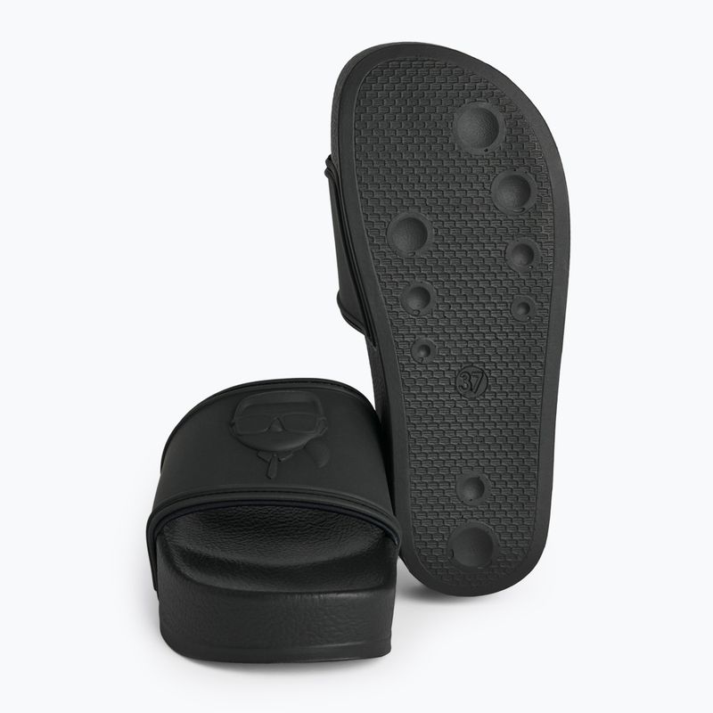 Papuci pentru femei KARL LAGERFELD Kondo Maxi Nft Relief black rubber 5