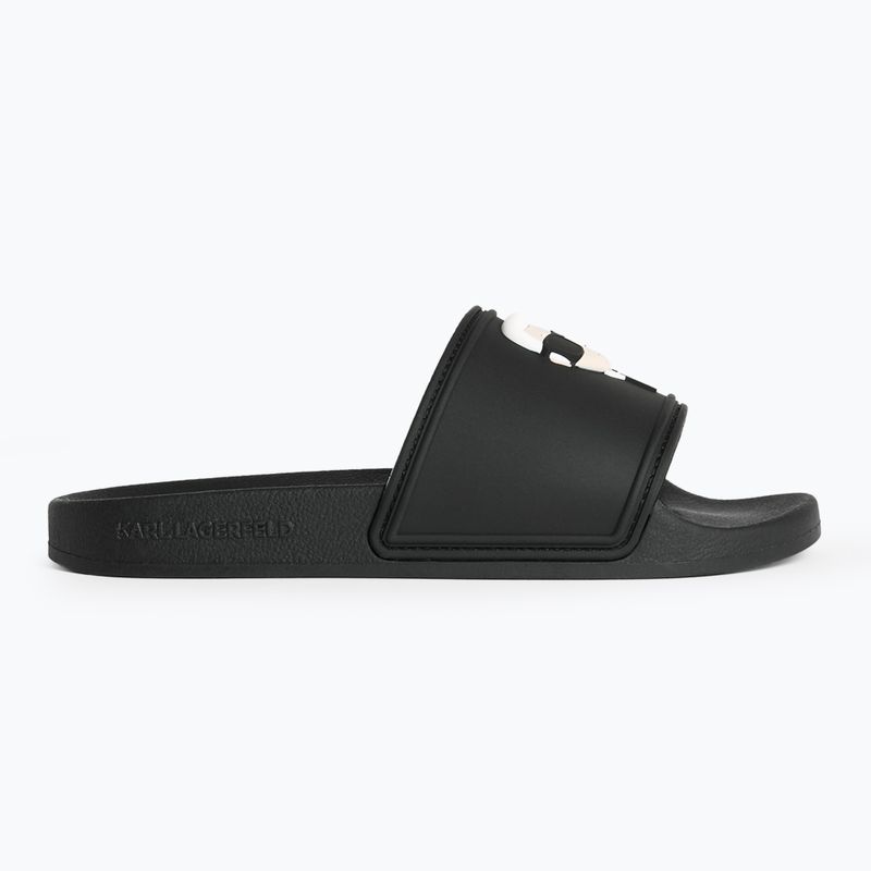Papuci pentru femei KARL LAGERFELD Kondo 2.0 NFT black rubber