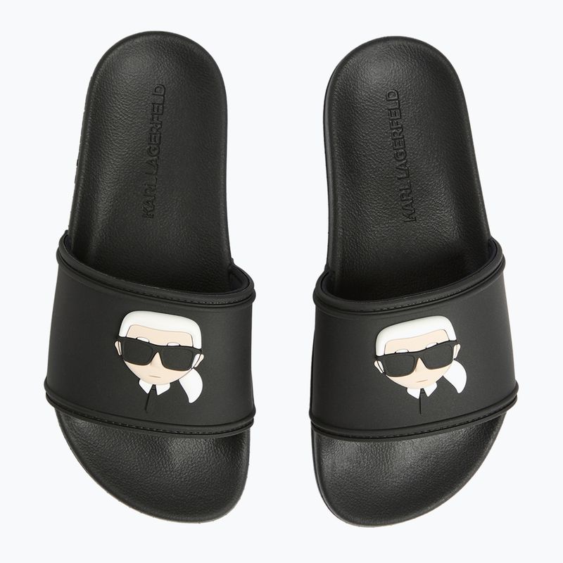 Papuci pentru femei KARL LAGERFELD Kondo 2.0 NFT black rubber 4