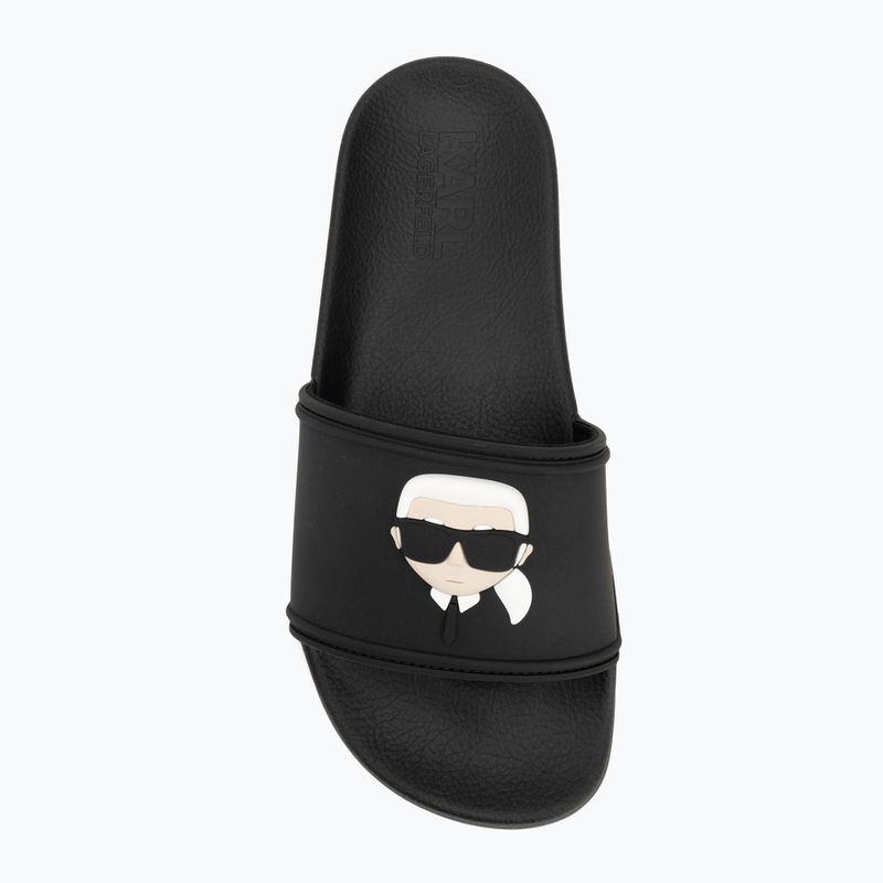 Papuci pentru femei KARL LAGERFELD Kondo 2.0 NFT black rubber 5