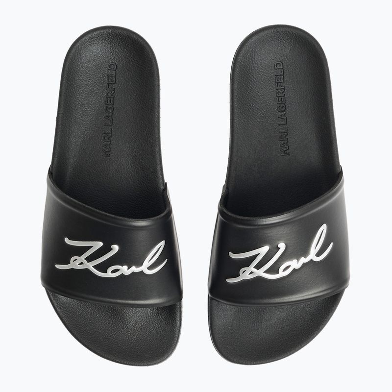 Papuci pentru femei KARL LAGERFELD Kondo 2.0 Signia black rubber 4