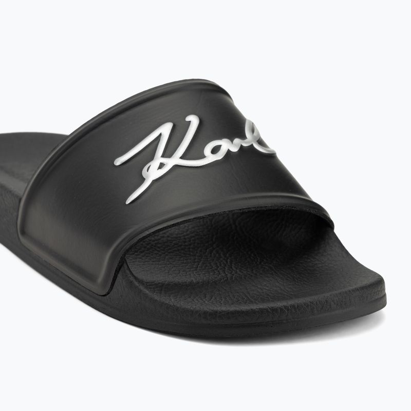 Papuci pentru femei KARL LAGERFELD Kondo 2.0 Signia black rubber 7