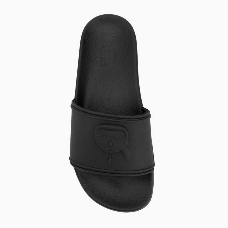 Papuci pentru femei KARL LAGERFELD Kondo 2.0 NFT Relief black rubber 5