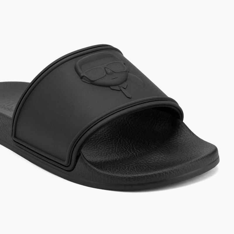 Papuci pentru femei KARL LAGERFELD Kondo 2.0 NFT Relief black rubber 7