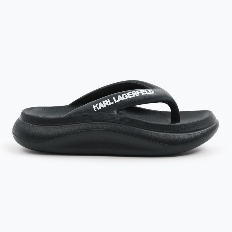 Papuci pentru femei  KARL LAGERFELD Skoona II Hotel Thong black rubber 8