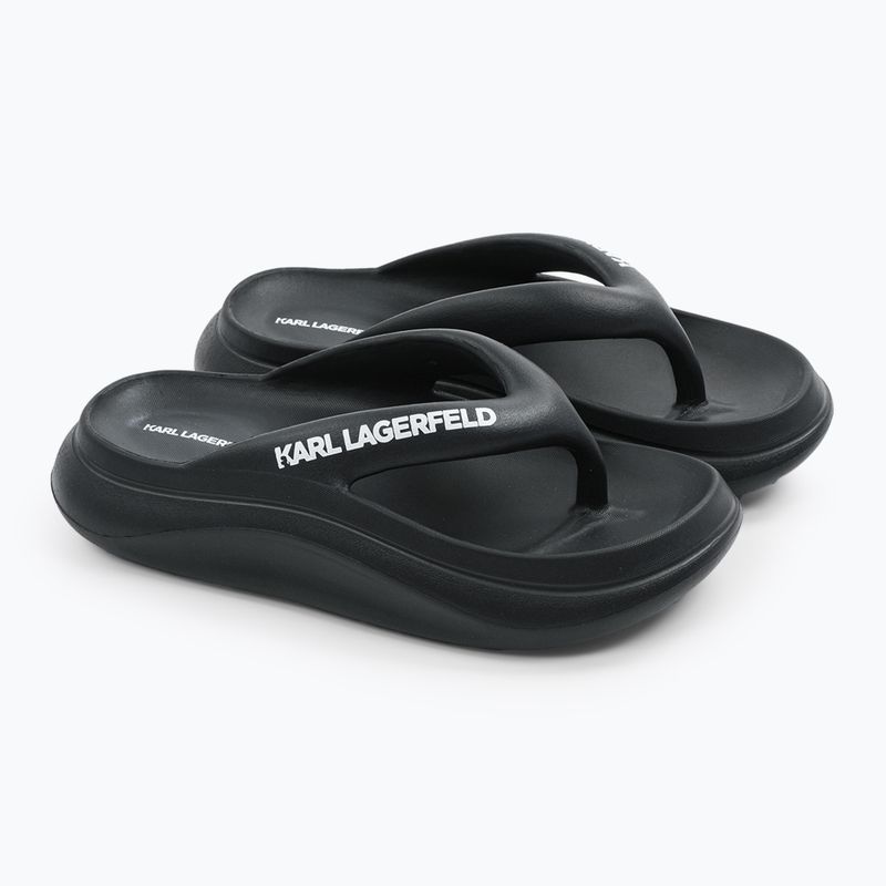 Papuci pentru femei  KARL LAGERFELD Skoona II Hotel Thong black rubber 9