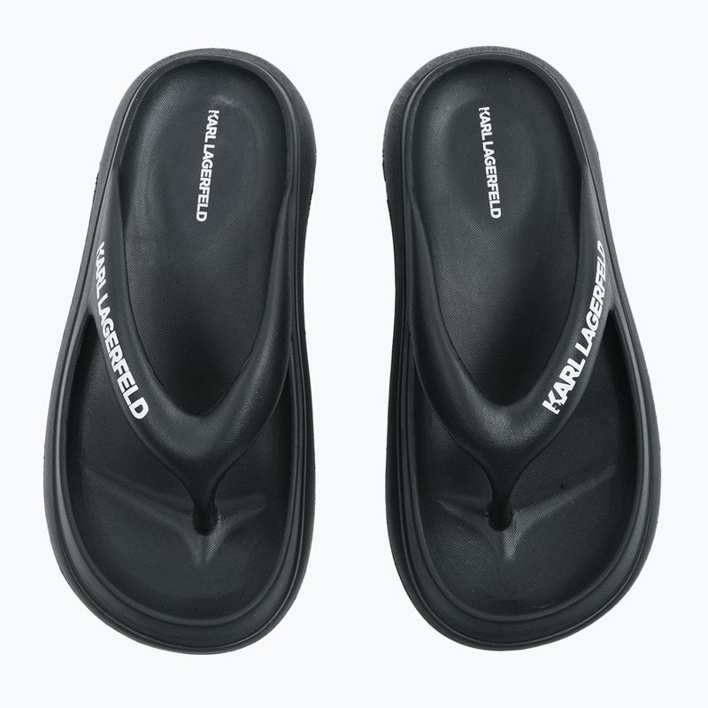 Papuci pentru femei  KARL LAGERFELD Skoona II Hotel Thong black rubber 11