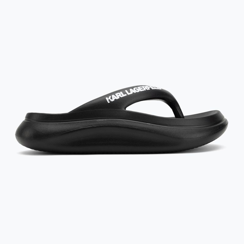 Papuci pentru femei  KARL LAGERFELD Skoona II Hotel Thong black rubber 2