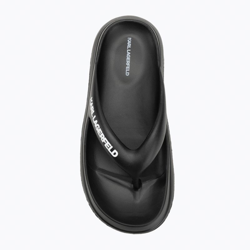 Papuci pentru femei  KARL LAGERFELD Skoona II Hotel Thong black rubber 5