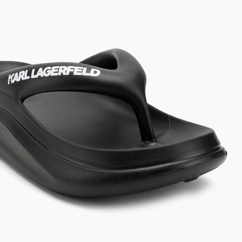 Papuci pentru femei  KARL LAGERFELD Skoona II Hotel Thong black rubber 7