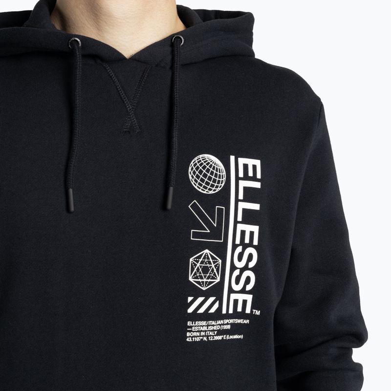 Tricou Ellesse bărbați Stratson Oh Hoody negru cu glugă negru 3