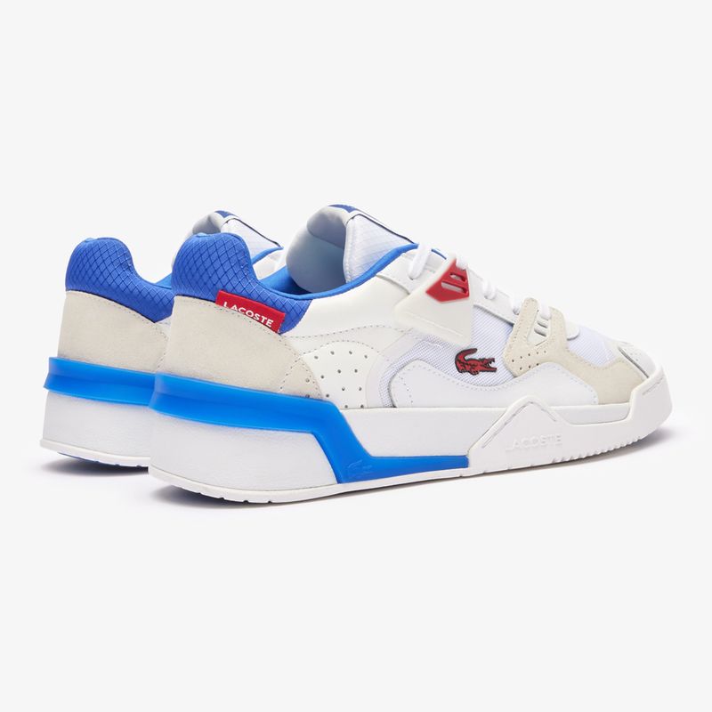 Pantofi bărbați Lacoste 47SMA0095 alb / roșu / albastru 3