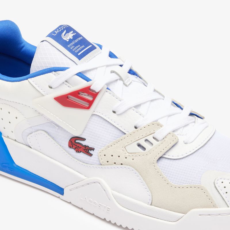 Pantofi bărbați Lacoste 47SMA0095 alb / roșu / albastru 6
