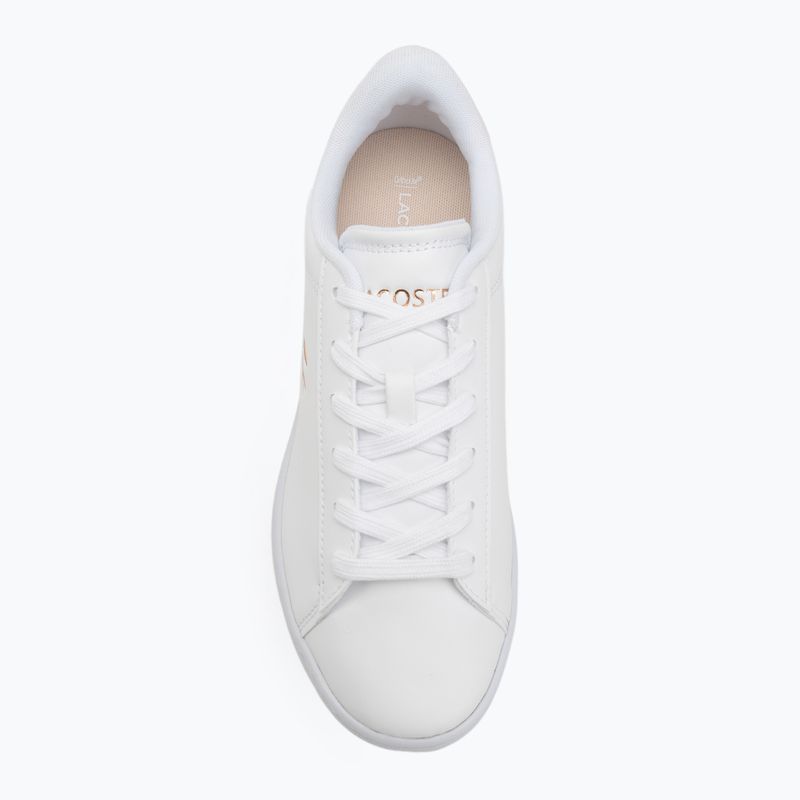 Încălțăminte pentru copii Lacoste Carnaby Jr white/light pink 5