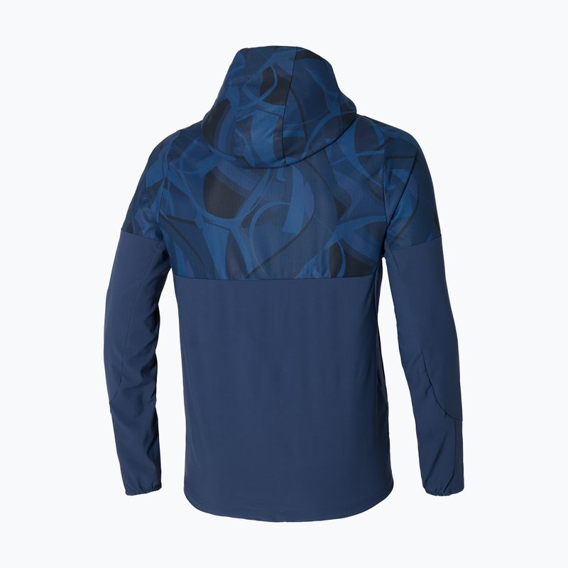 Jachetă pentru bărbați  Mizuno Paris Athlete Hooded pageant blue 2