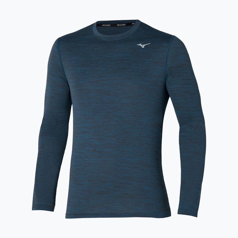 Longsleeve pentru bărbați Mizuno Impulse Core Tee blue wing teal