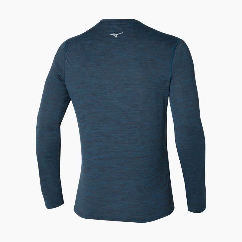 Longsleeve pentru bărbați Mizuno Impulse Core Tee blue wing teal 2