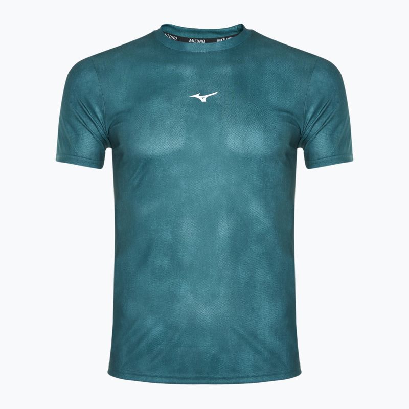Tricou de alergare pentru bărbați Mizuno Impulse Core Graphic Tee evergreen