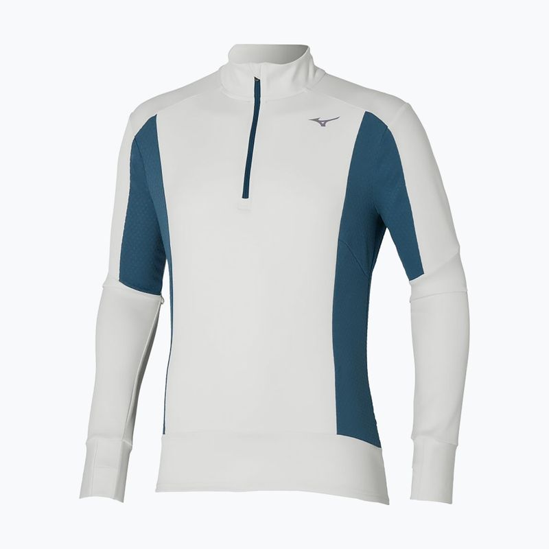 Bluză de alergare pentru bărbați  Mizuno Warmalite Half Zip nimbus cloud/ blue wing teal