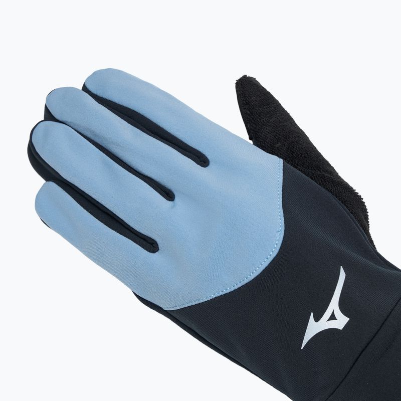 Mănuși de alergare Mizuno Warmalite black / glacier lake 4