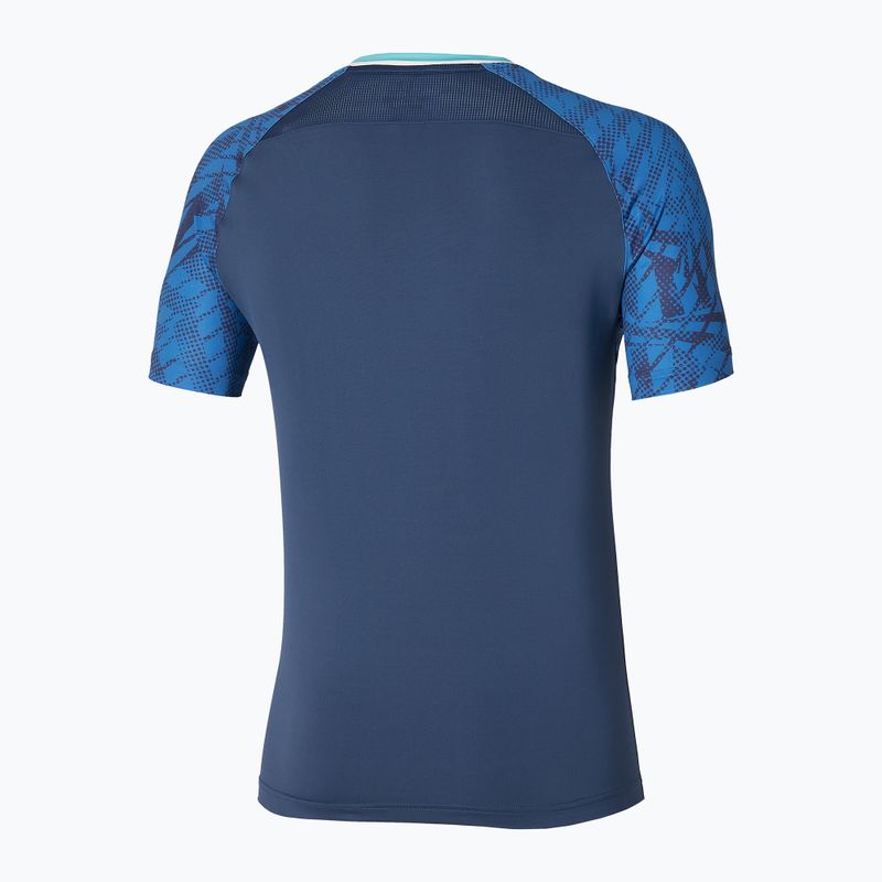 Tricou de tenis pentru bărbați Mizuno Mugen Shadow Tee estate blue 2