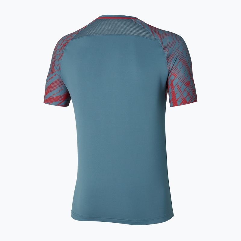 Tricou de tenis pentru bărbați Mizuno Mugen Shadow Tee blue mirage 2