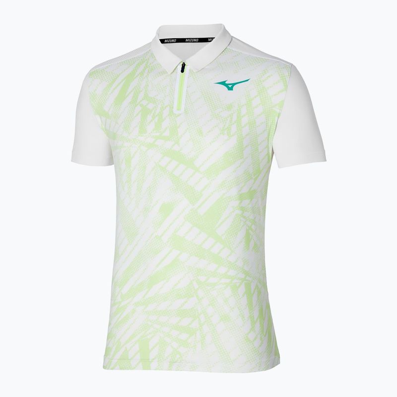 Tricou polo de tenis pentru bărbați Mizuno Mugen Shadow Polo alb