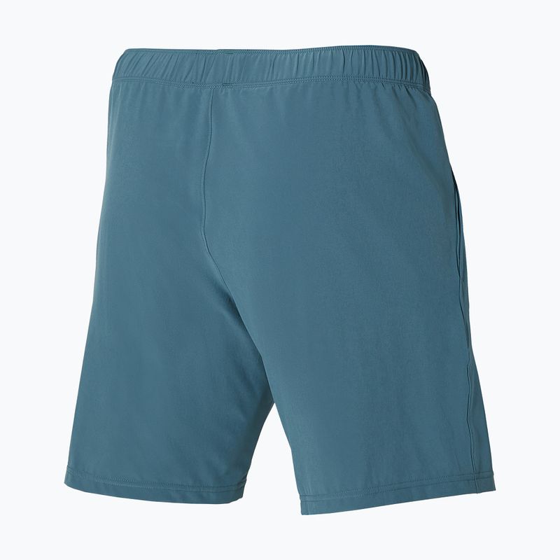 Pantaloni scurți de tenis pentru bărbați Mizuno 8 in Flex Short blue mirage 2