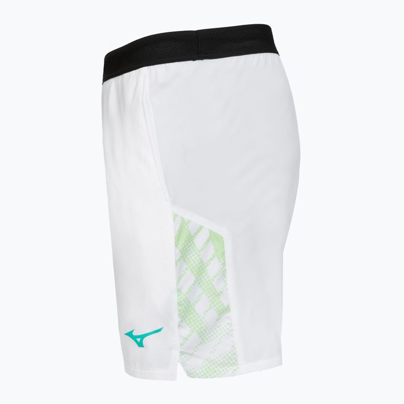 Pantaloni scurți de tenis pentru bărbați Mizuno Mugen 8 In Amplify white 3