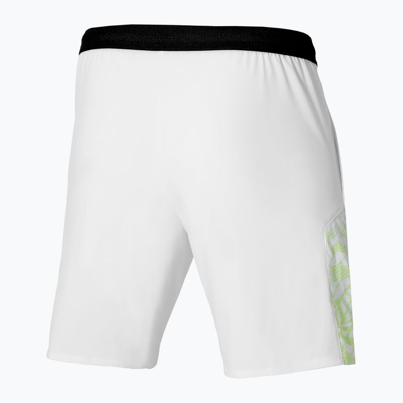 Pantaloni scurți de tenis pentru bărbați Mizuno Mugen 8 In Amplify white 2