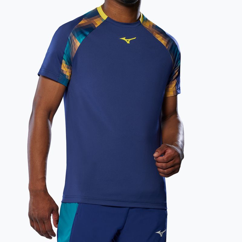 Tricou pentru bărbați Mizuno Frontier Shadow Tee bellwether blue