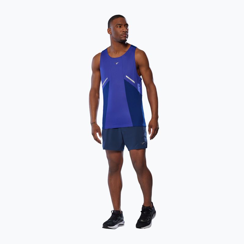 Tricou de alergare pentru bărbați Mizuno DryAeroFlow Tank reflexblue 2